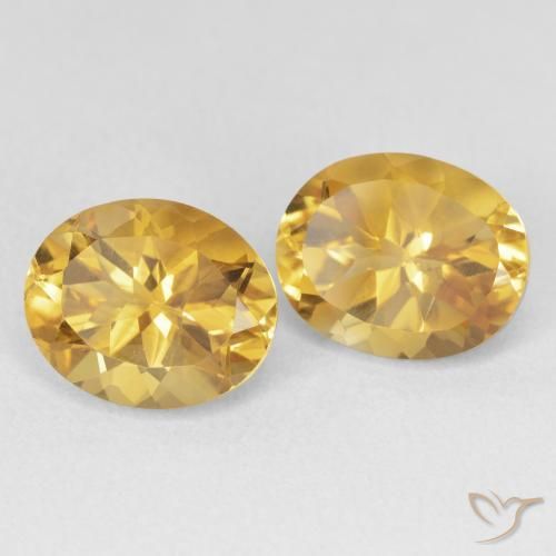 7.40 ct natürliche Golden Citrin-Edelsteine, Oval, VVS-VS