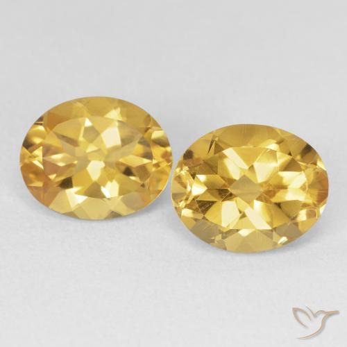 6.74ctw Natürlicher Golden Citrin, Oval, VVS-VS