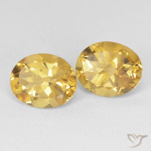 6.74 ct natürliche Golden Citrin-Edelsteine, Oval, VVS-VS