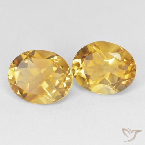7.07 ct natürliche Tiefes Gold Citrin-Edelsteine, Oval, VVS-VS