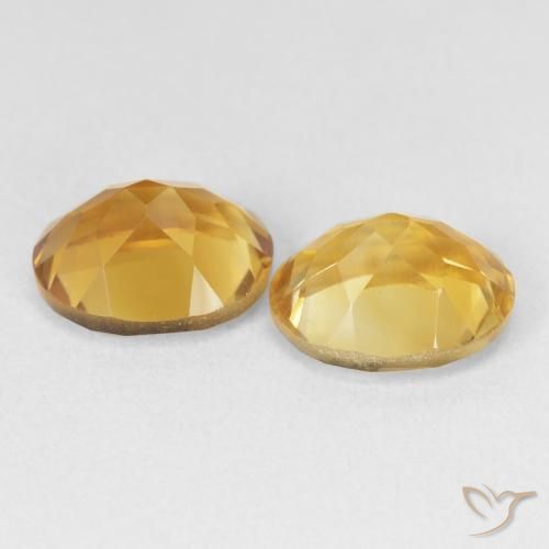 7.07 ct natürliche Tiefes Gold Citrin-Edelsteine, Oval, VVS-VS