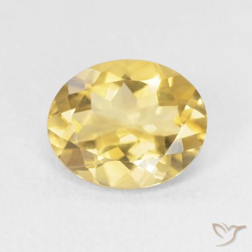 3.15ct Natürlicher Mittelgold Citrin, Oval, VVS
