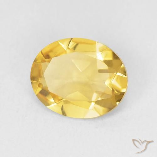 9,17 ctw natürlicher Golden Citrin, Oval, VVS