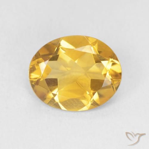 3.06ct Natürlicher Golden Citrin, Oval, VVS
