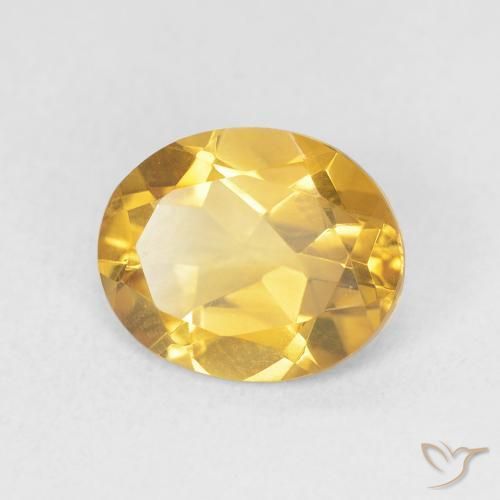 9,17 ctw natürlicher Golden Citrin, Oval, VVS