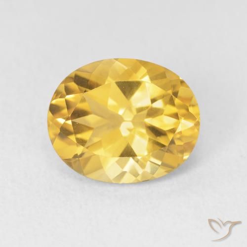 3.55ct Natürlicher Golden Citrin, Oval, VVS