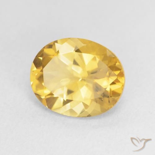 9,17 ctw natürlicher Golden Citrin, Oval, VVS