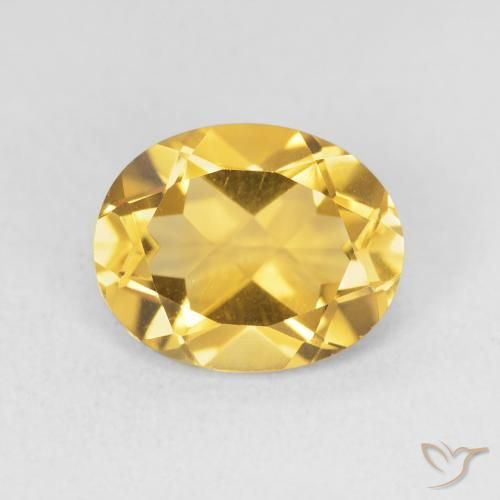 3.15ct Natürlicher Golden Citrin, Oval, VVS