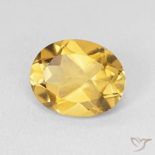 9,17 ctw natürlicher Golden Citrin, Oval, VVS