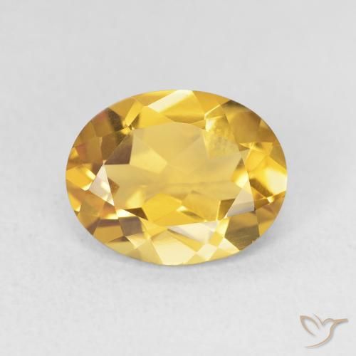 3.02ct Natürlicher Golden Citrin, Oval, VVS