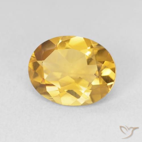 9,17 ctw natürlicher Golden Citrin, Oval, VVS