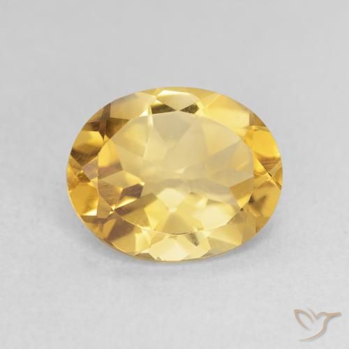 2.94ct Natürlicher Tiefes Gold Citrin, Oval, VS