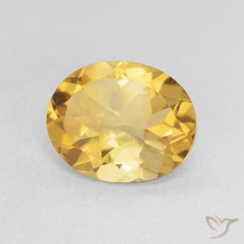 9,17 ctw natürlicher Tiefes Gold Citrin, Oval, VS