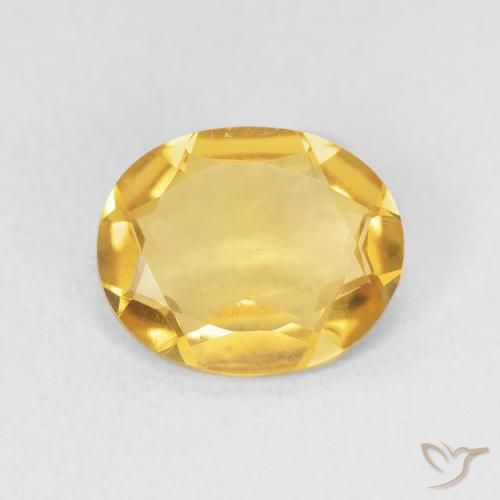 2.64ct Natürlicher Helles Gold Citrin, Oval, VS