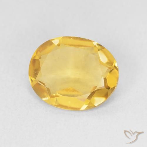 9,17 ctw natürlicher Helles Gold Citrin, Oval, VS