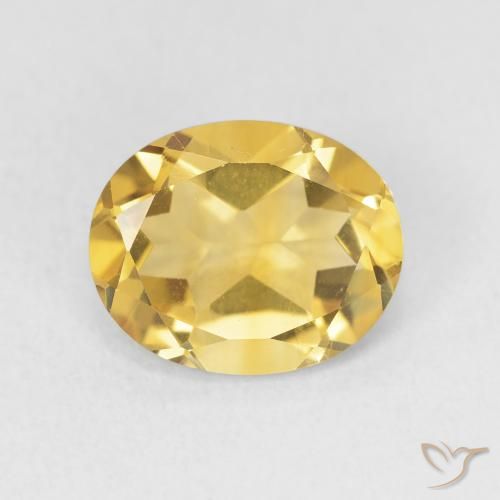 3.18ct Natürlicher Mittelgold Citrin, Oval, VS