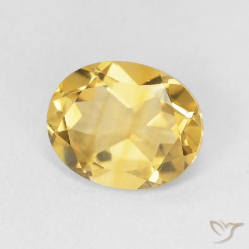 9,17 ctw natürlicher Mittelgold Citrin, Oval, VS