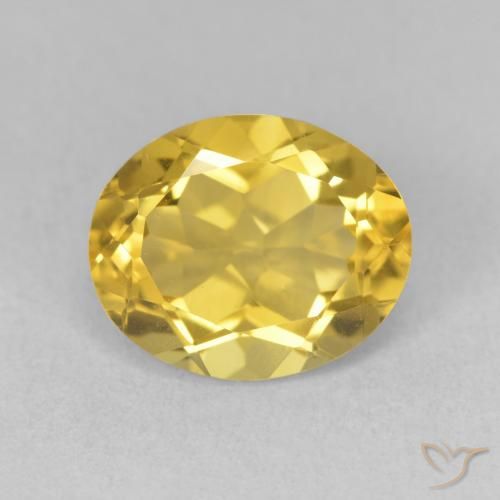 3.32ct Natürlicher gold-orange Citrin, Oval, VVS-VS