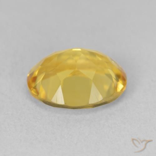 9,17 ctw natürlicher gold-orange Citrin, Oval, VVS-VS