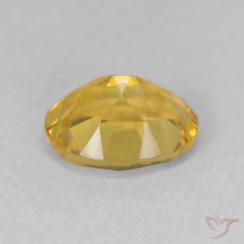 9,17 ctw natürlicher Tiefes Gold Citrin, Oval, VVS-VS