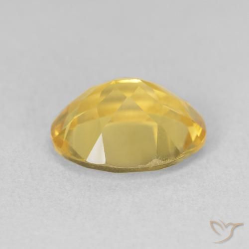 9,17 ctw natürlicher gold-orange Citrin, Oval, VVS-VS