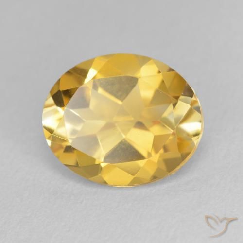 9,17 ctw natürlicher gold-orange Citrin, Oval, VVS