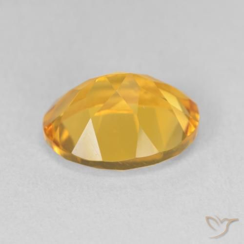 9,17 ctw natürlicher gold-orange Citrin, Oval, VVS