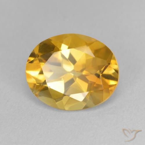 9,17 ctw natürlicher Golden Citrin, Oval, VVS
