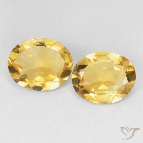 5.23ctw Natürlicher Golden Citrin, Oval, VVS-VS
