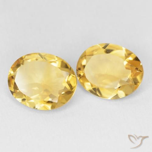 5.23 ct natürliche Golden Citrin-Edelsteine, Oval, VVS-VS