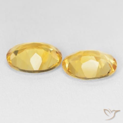 5.23 ct natürliche Golden Citrin-Edelsteine, Oval, VVS-VS