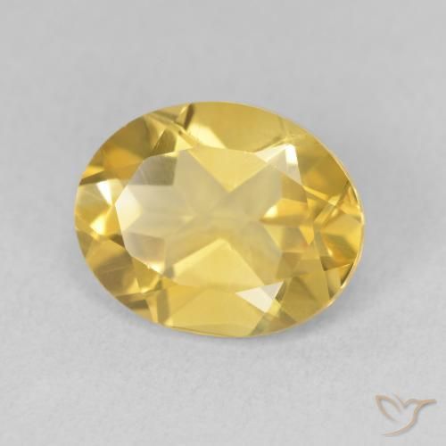 9,17 ctw natürlicher Mittelgold Citrin, Oval, VS