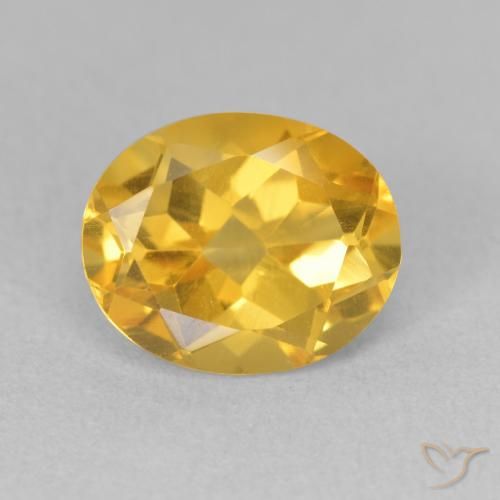 3.33ct Natürlicher Helles Gold Citrin, Oval, VS