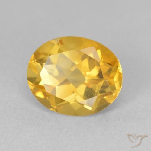9,17 ctw natürlicher Helles Gold Citrin, Oval, VS