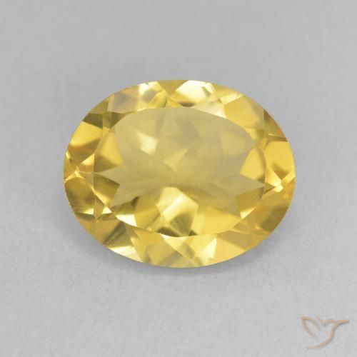 3.18ct Natürlicher gold-orange Citrin, Oval, VVS-VS