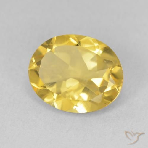 9,17 ctw natürlicher gold-orange Citrin, Oval, VVS-VS