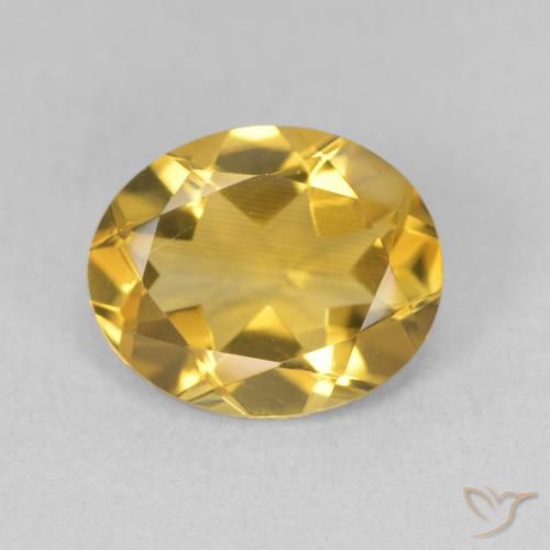 3.03ct Natürlicher Golden Citrin, Oval, VS