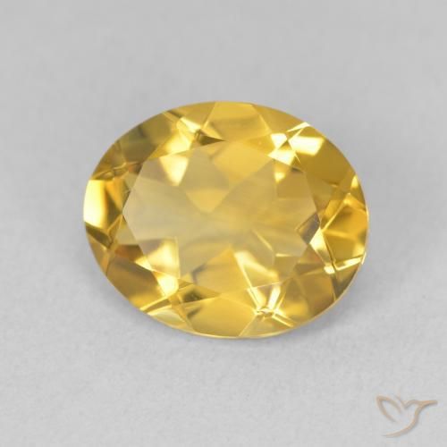 9,17 ctw natürlicher Golden Citrin, Oval, VS