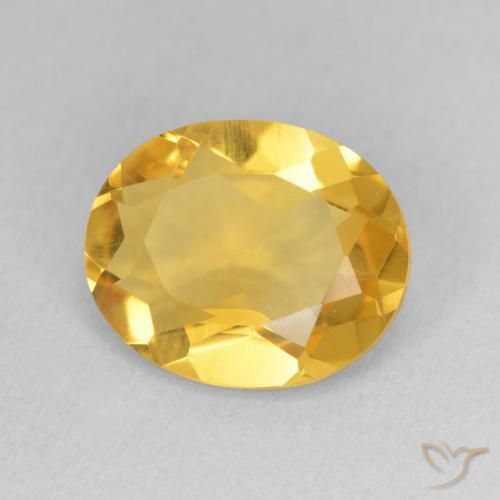 9,17 ctw natürlicher Tiefes Gold Citrin, Oval, VS