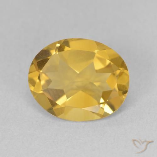 9,17 ctw natürlicher Golden Citrin, Oval, VS