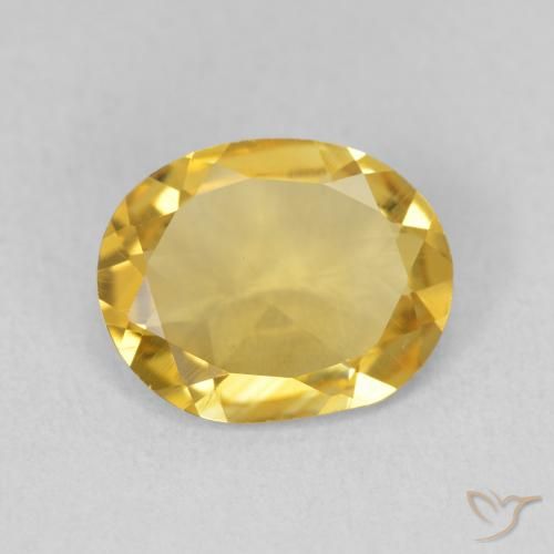 2.38ct Natürlicher Golden Citrin, Oval, VS