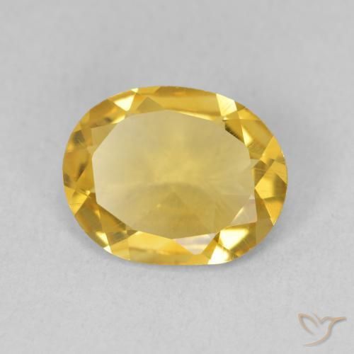 9,17 ctw natürlicher Golden Citrin, Oval, VS