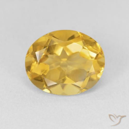 3.32ct Natürlicher gold-orange Citrin, Oval, VVS-VS