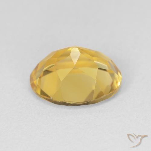 9,17 ctw natürlicher gold-orange Citrin, Oval, VVS-VS
