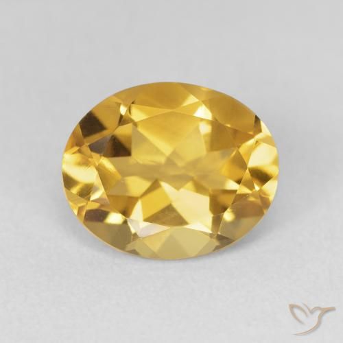 3.48ct Natürlicher Golden Citrin, Oval, VVS-VS