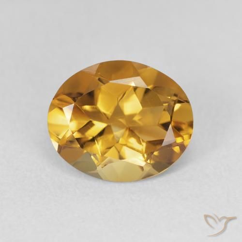 3.06ct Natürlicher Orange-Gold Citrin, Oval, VVS-VS