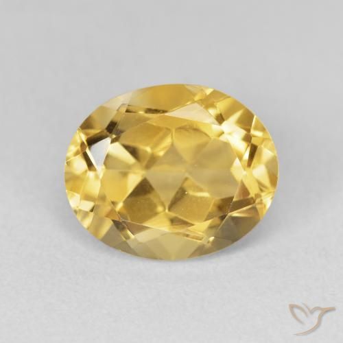 3.43ct Natürlicher Golden Citrin, Oval, VVS-VS