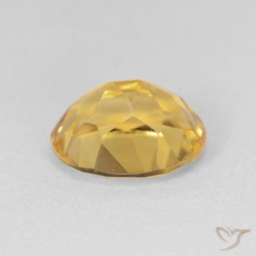 9,17 ctw natürlicher Golden Citrin, Oval, VVS-VS
