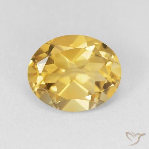3.59ct Natürlicher gold-orange Citrin, Oval, VVS-VS