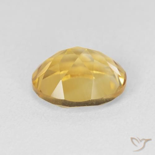 9,17 ctw natürlicher gold-orange Citrin, Oval, VVS-VS